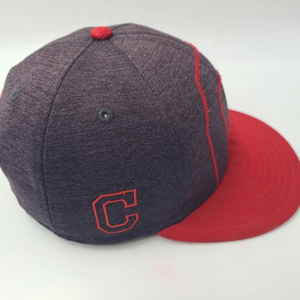 Cleveland Indians Hat Snapback New Era 9Fifty Blue Red MLB Baseball #2 Logo‎ Men
